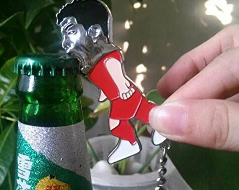 2014 New Cute Fashion Stainless Key Chain Design Worldcup Suarez Opener Beer Bottle Openers Keychain Bite Open World Cup