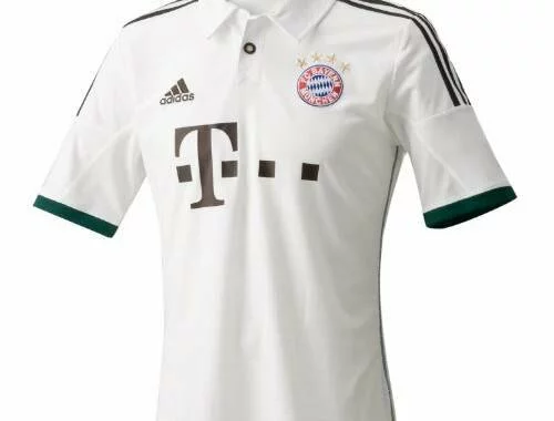 adidas FC Bayern MÃ1/4nchen Away Shirt 2013 / 2014 WeiÃY/Schwarz Size:S
